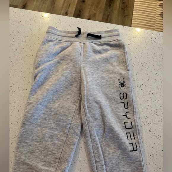 Spyder Gray Kids SweatPants - Picture 2 of 4